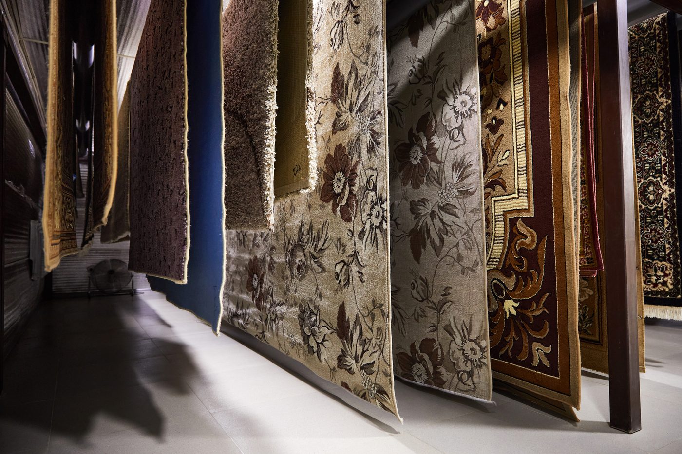 Tapis suspendus pour séchage maîtrisé en atelier